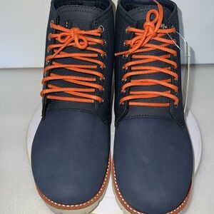 CROCS Navy Footwear with Orange Accents